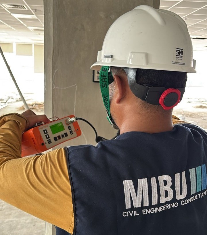 Pemeriksaan Kekuatan Struktur Beton Tanpa Merusak Bangunan dengan Uji NDT Beton - MIBU SIPIL